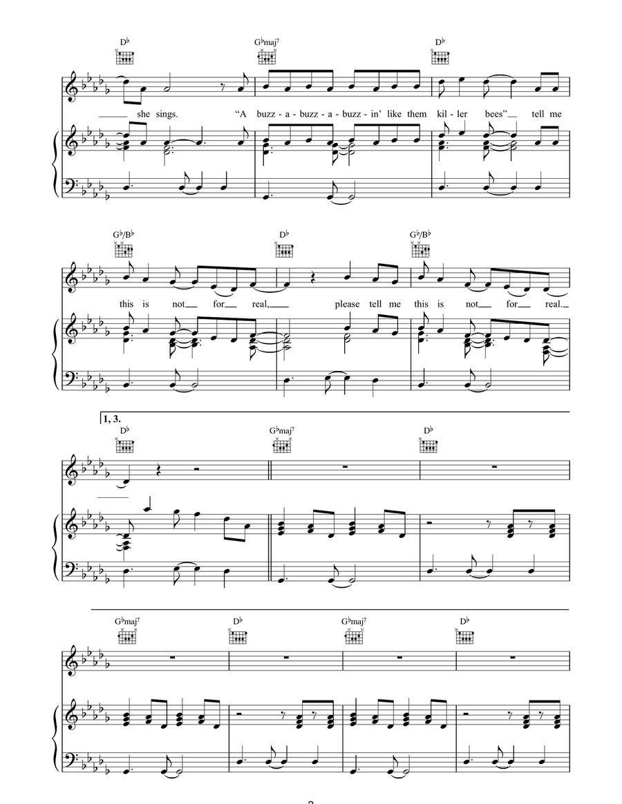 The 13th The 13th Piano, Vocal, Guitar scores gallery preview page 2