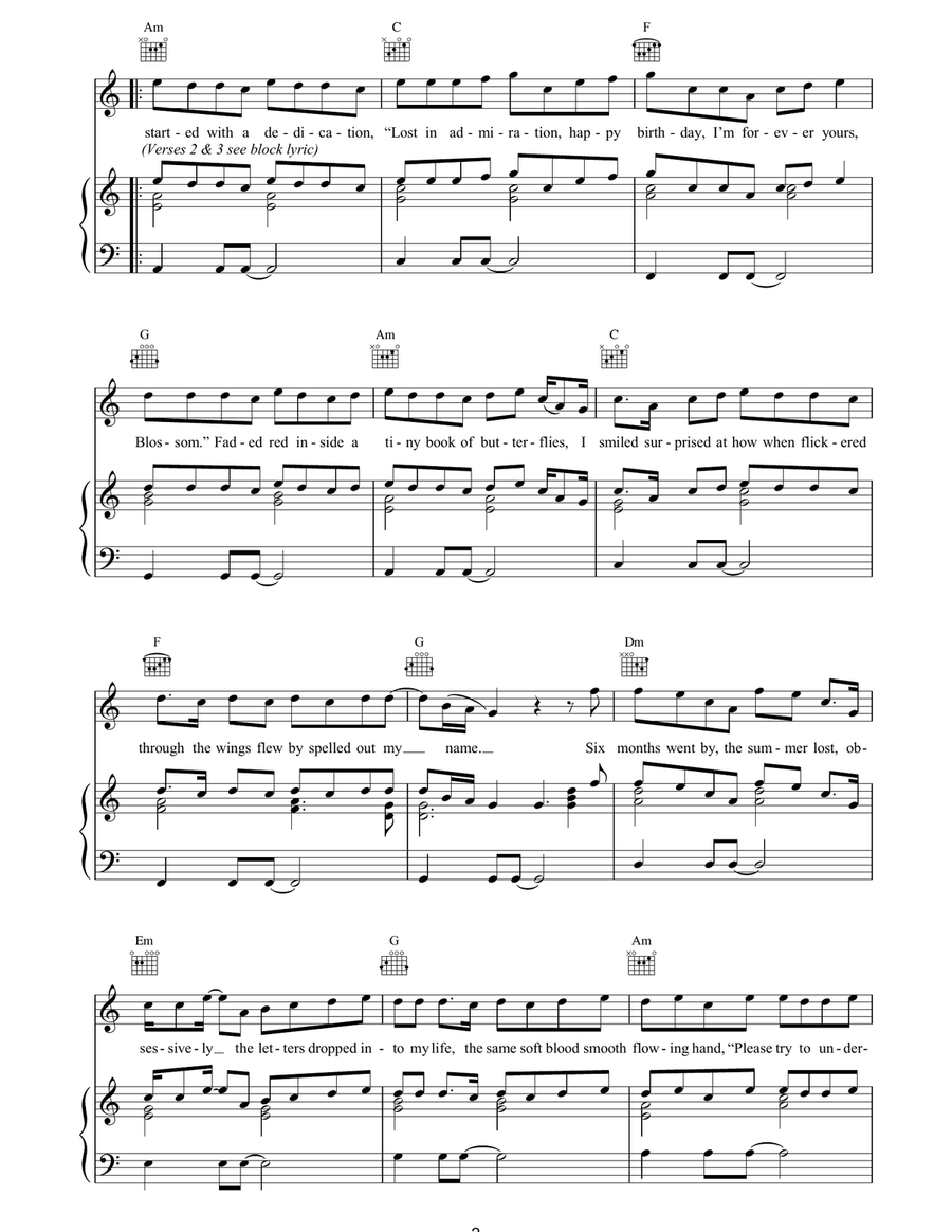 Strange Attraction Strange Attraction Piano, Vocal, Guitar scores gallery preview page 2