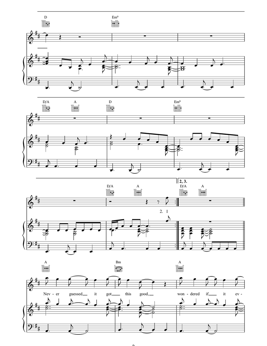 Mint Car Mint Car Piano, Vocal, Guitar scores gallery preview page 3