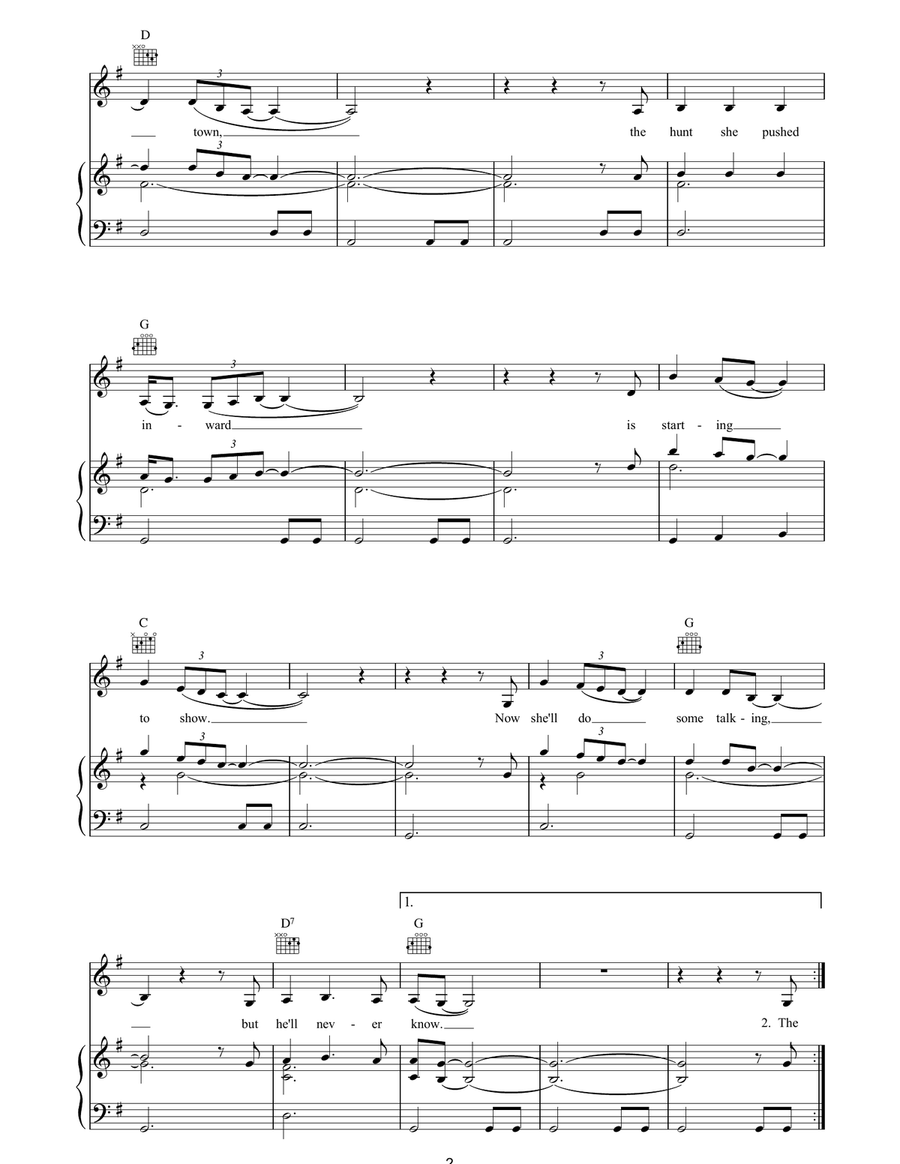 Nowhere To Stand Nowhere To Stand Piano, Vocal, Guitar scores gallery preview page 2