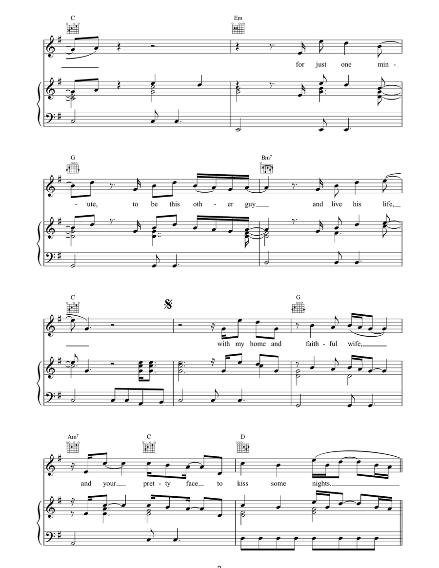 Lucky Guy Lucky Guy Piano, Vocal, Guitar scores gallery preview page 2