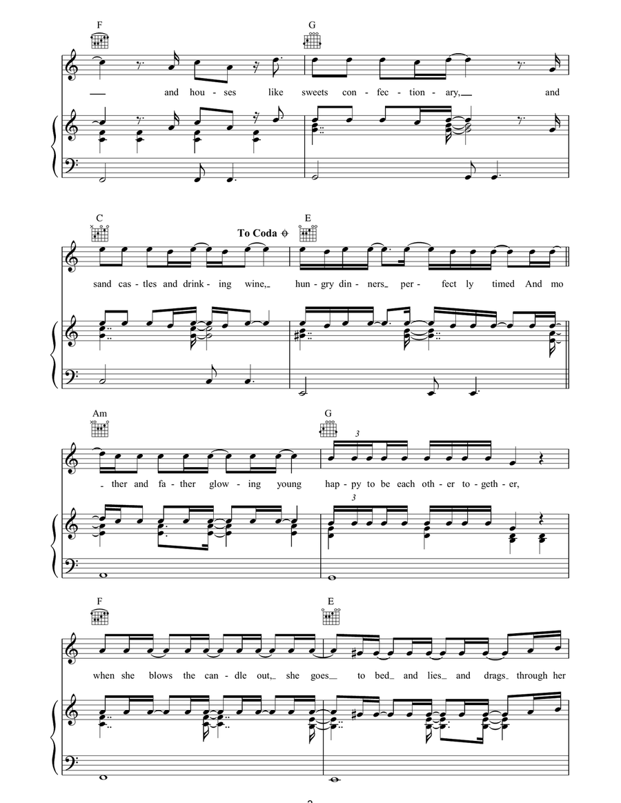 Get Blown Away Get Blown Away Piano, Vocal, Guitar scores gallery preview page 3