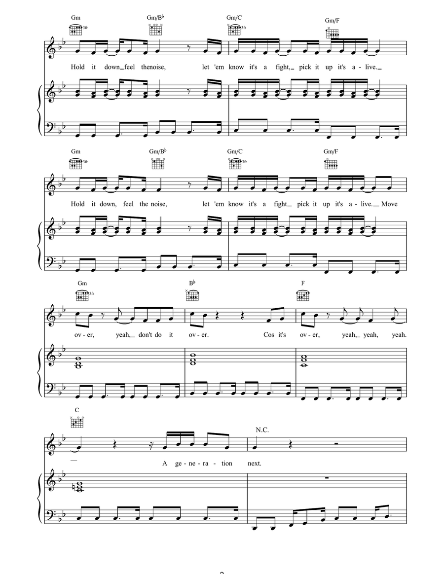 Move Over Move Over Acoustic Guitar scores gallery preview page 2
