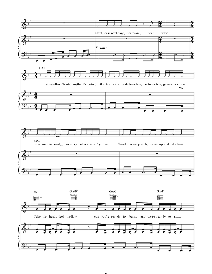 Move Over Move Over Acoustic Guitar scores gallery preview page 3