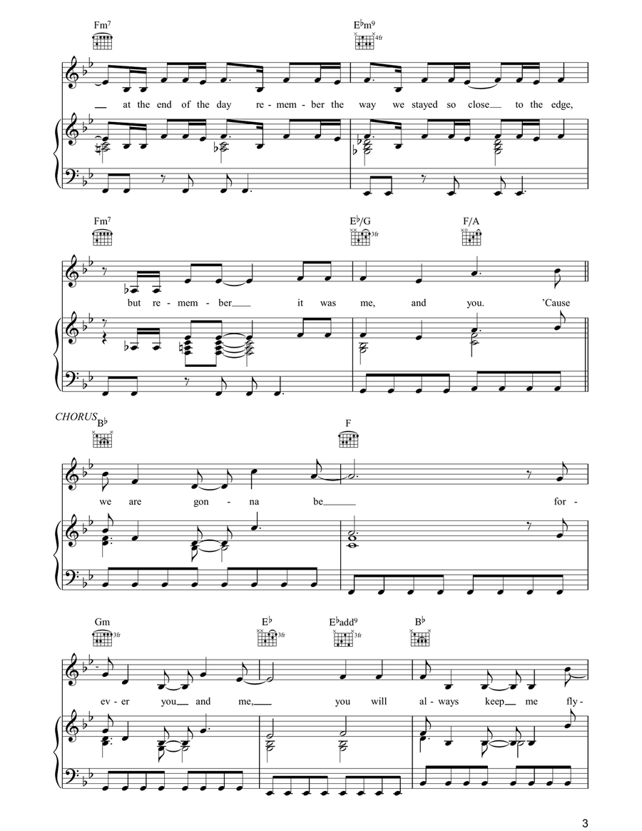 High High Piano, Vocal, Guitar scores gallery preview page 3