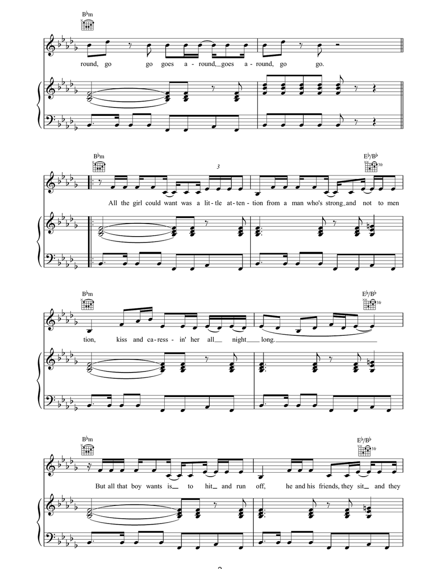 Treat Her Like a Lady Treat Her Like a Lady Piano, Vocal, Guitar scores gallery preview page 2