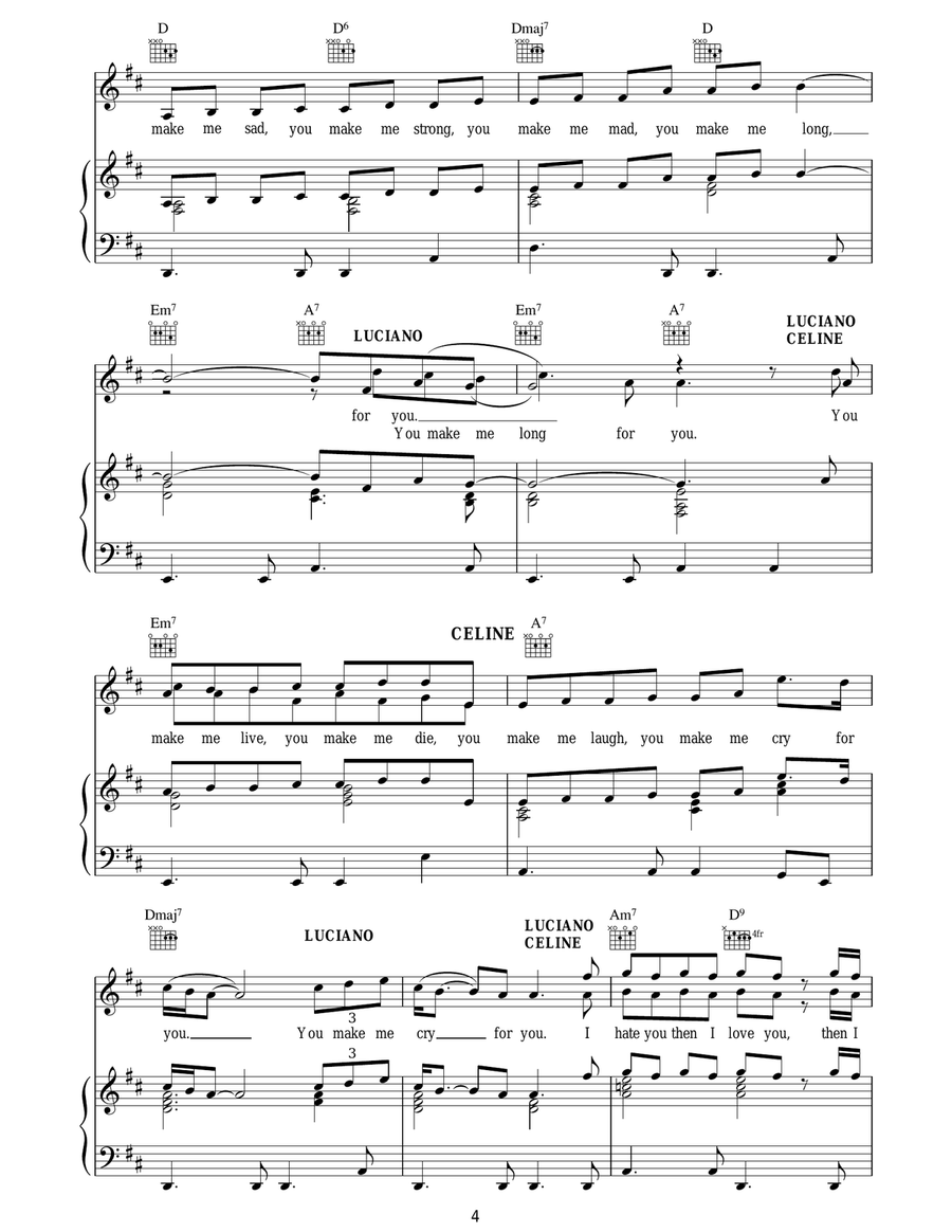 I Hate You Then I Love You Piano, Vocal, Guitar scores gallery preview page 4