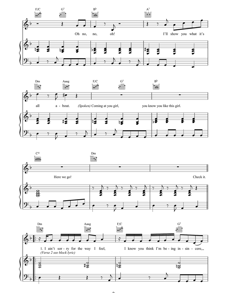 When The Lights Go Out When The Lights Go Out Piano, Vocal, Guitar scores gallery preview page 2