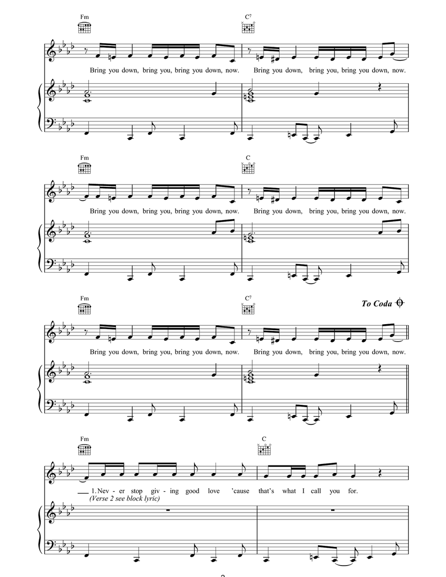 Bootie Call Bootie Call Piano, Vocal, Guitar scores gallery preview page 2
