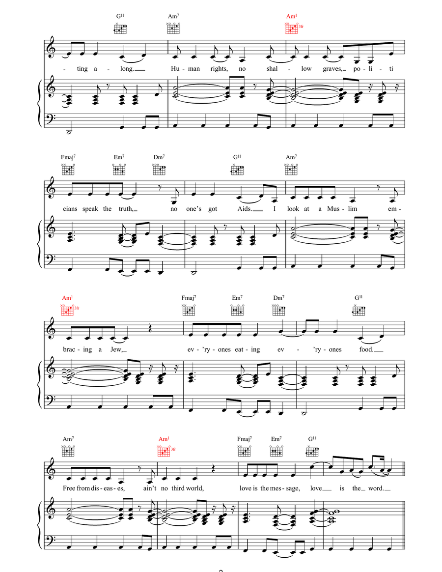 Fantasy Island Fantasy Island Piano, Vocal, Guitar scores gallery preview page 2