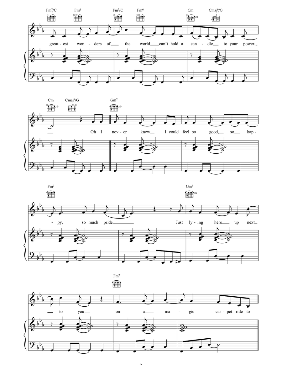 Red Flower Sunset Red Flower Sunset Piano, Vocal, Guitar scores gallery preview page 3