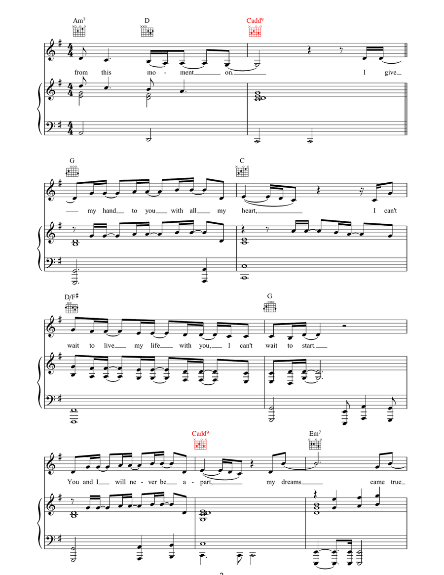 From This Moment On From This Moment On Piano, Vocal, Guitar scores gallery preview page 3