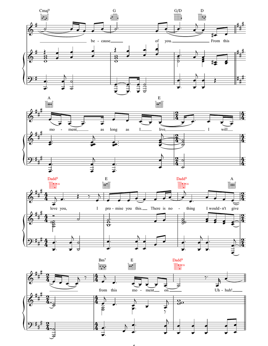 From This Moment On From This Moment On Piano, Vocal, Guitar scores gallery preview page 4