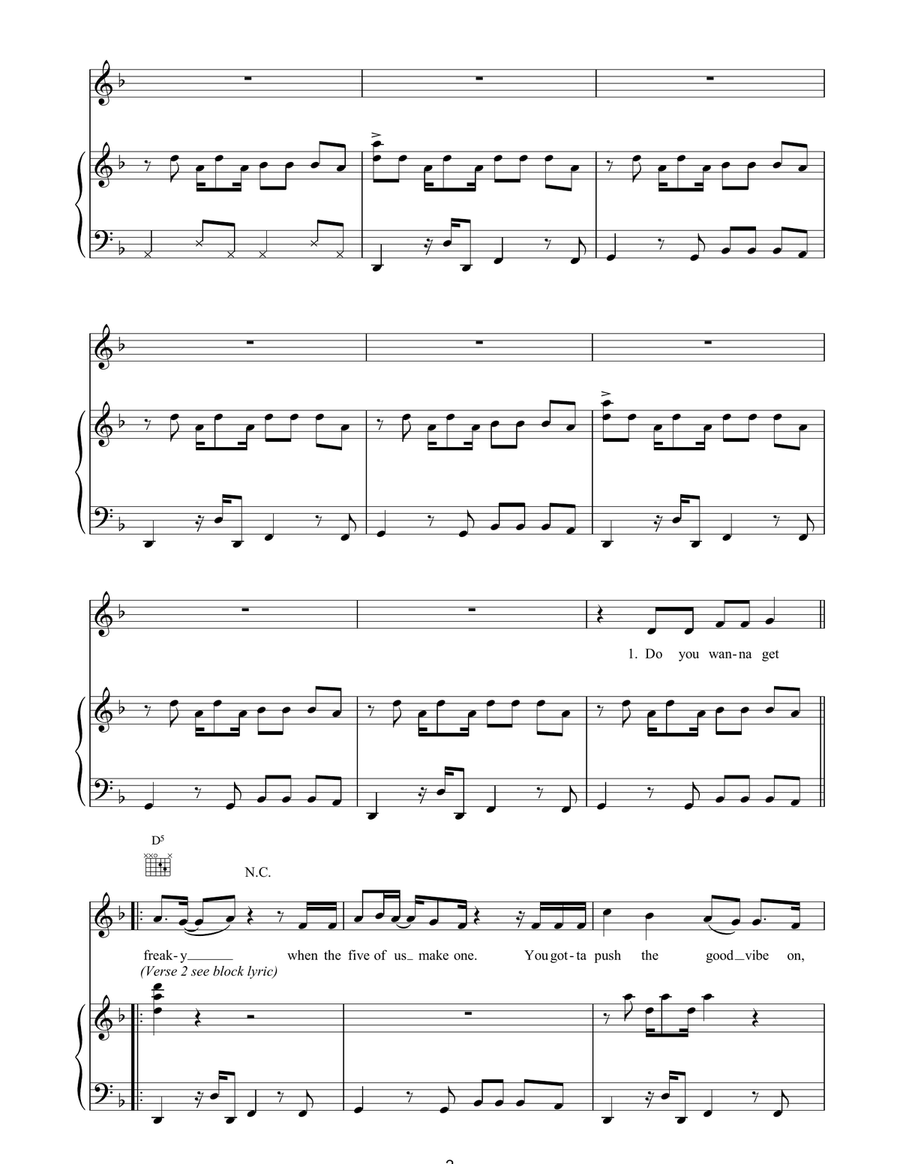 Slam Dunk Da Funk Slam Dunk Da Funk Piano, Vocal, Guitar scores gallery preview page 2