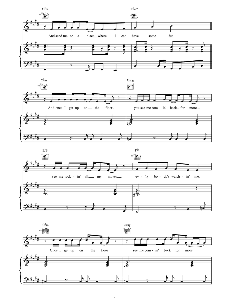 Switch Switch Piano, Vocal, Guitar scores gallery preview page 3