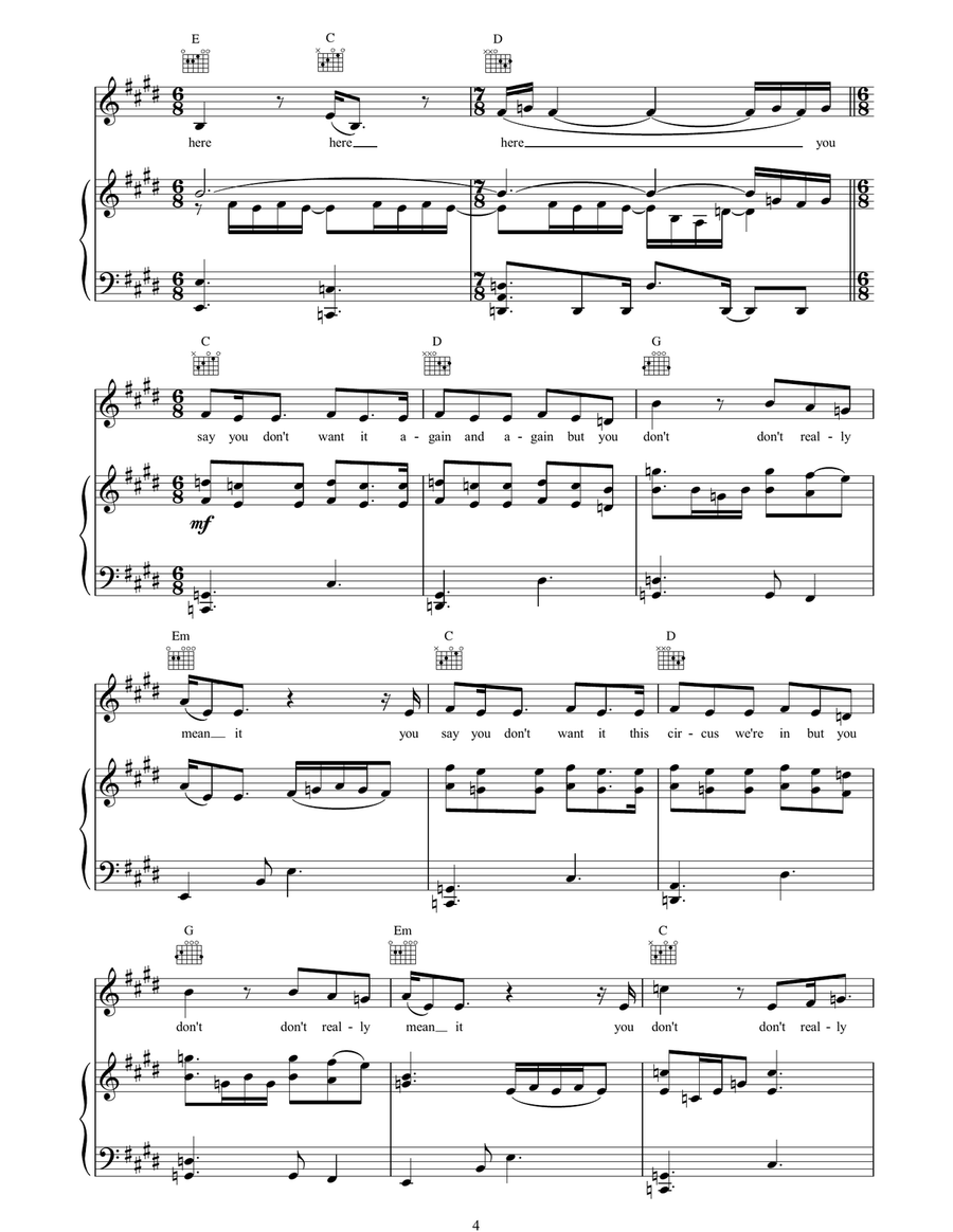 Spark Acoustic Guitar scores gallery preview page 4