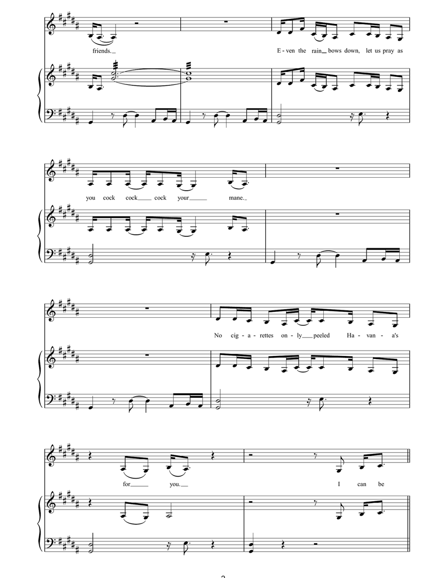 Cruel Acoustic Guitar scores gallery preview page 2