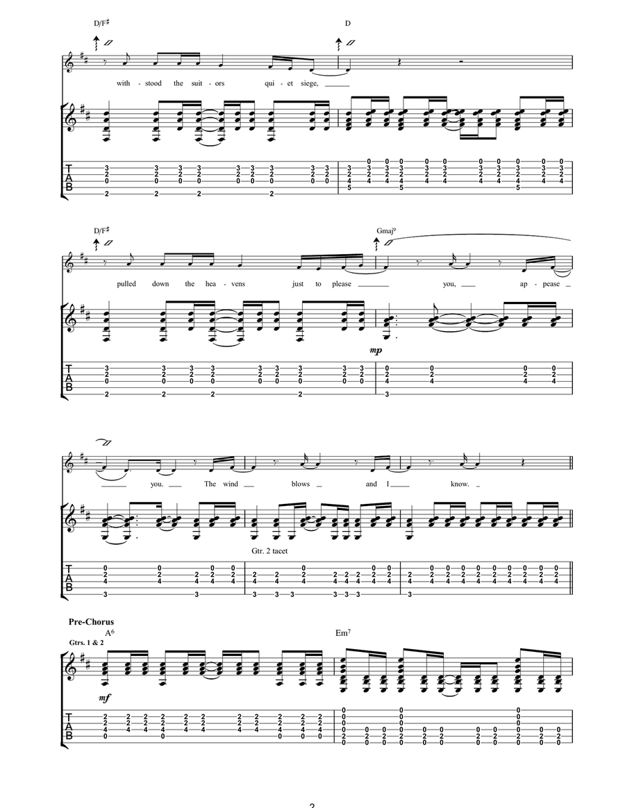 Behold! The Nightmare Behold! The Nightmare Acoustic Guitar scores gallery preview page 2