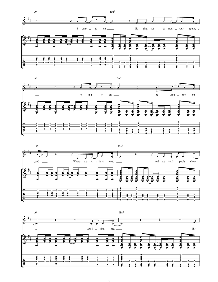 Behold! The Nightmare Behold! The Nightmare Acoustic Guitar scores gallery preview page 3