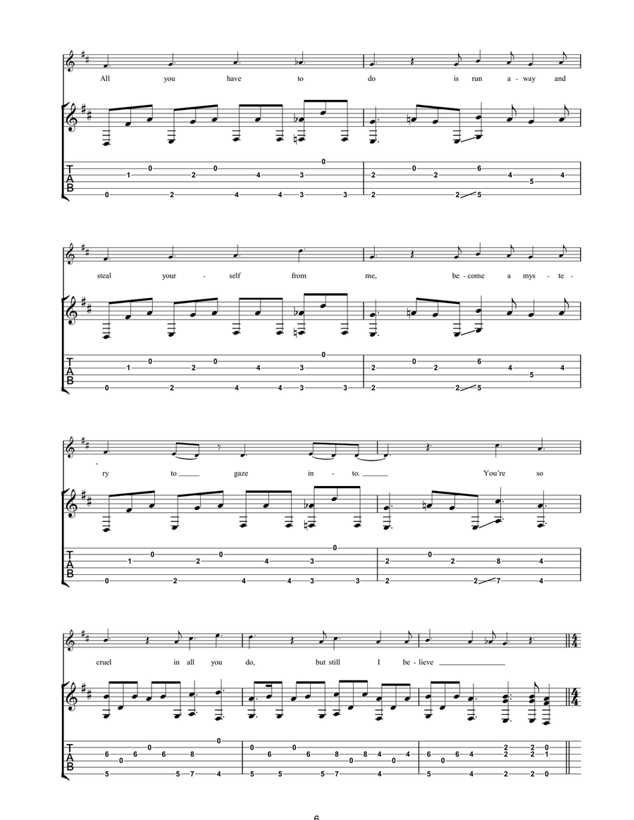 Behold! The Nightmare Behold! The Nightmare Acoustic Guitar scores gallery preview page 6