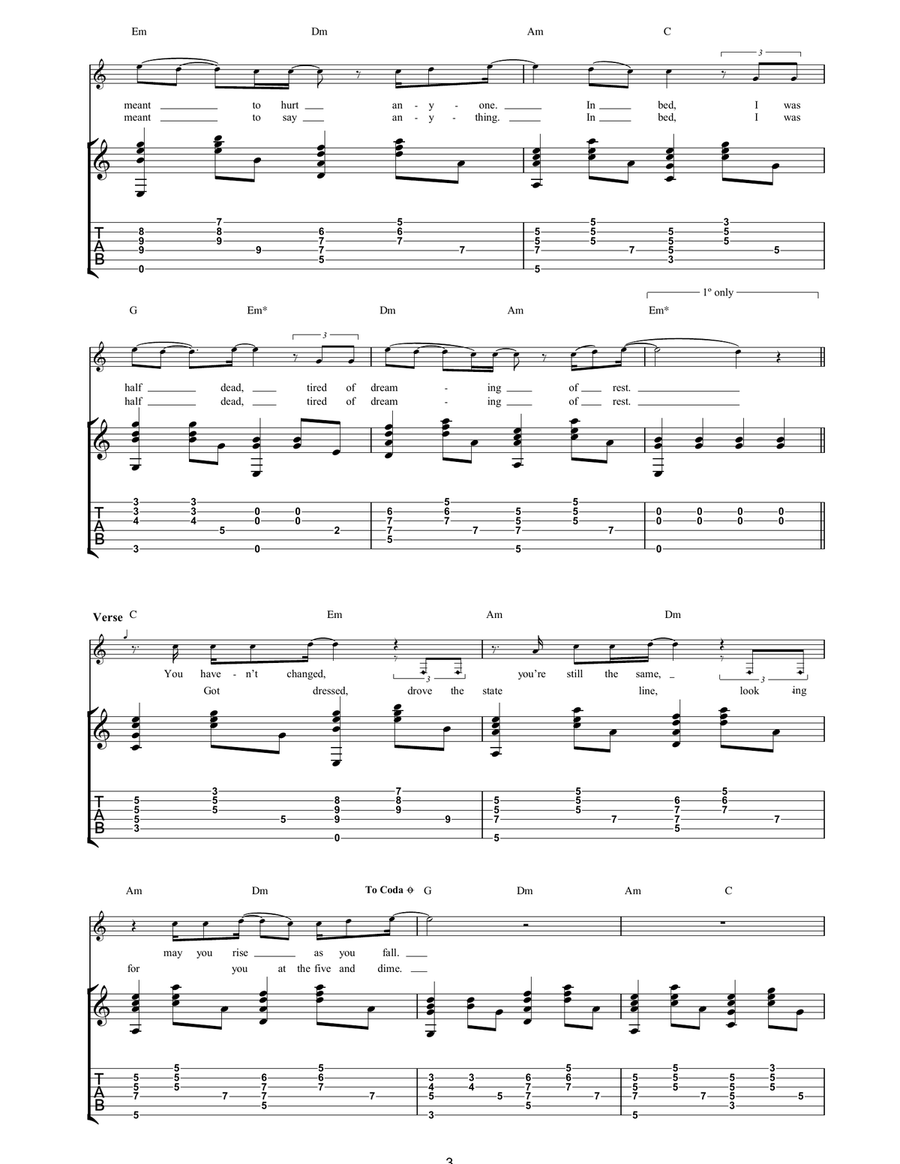 Blank Page Blank Page Acoustic Guitar scores gallery preview page 3