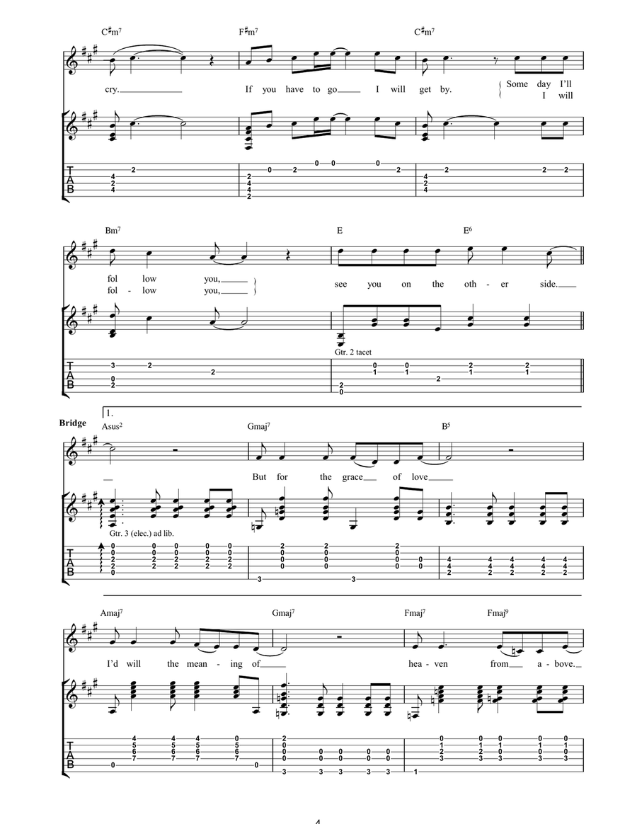 For Martha For Martha Acoustic Guitar scores gallery preview page 4