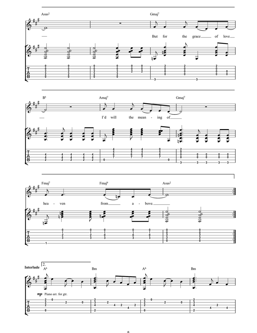 For Martha For Martha Acoustic Guitar scores gallery preview page 5