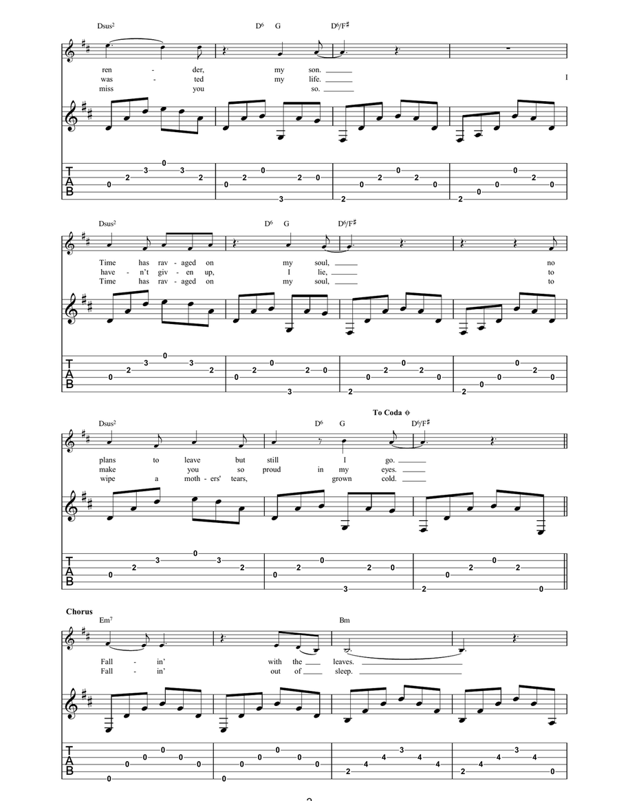Once Upon A Time Acoustic Guitar scores gallery preview page 2