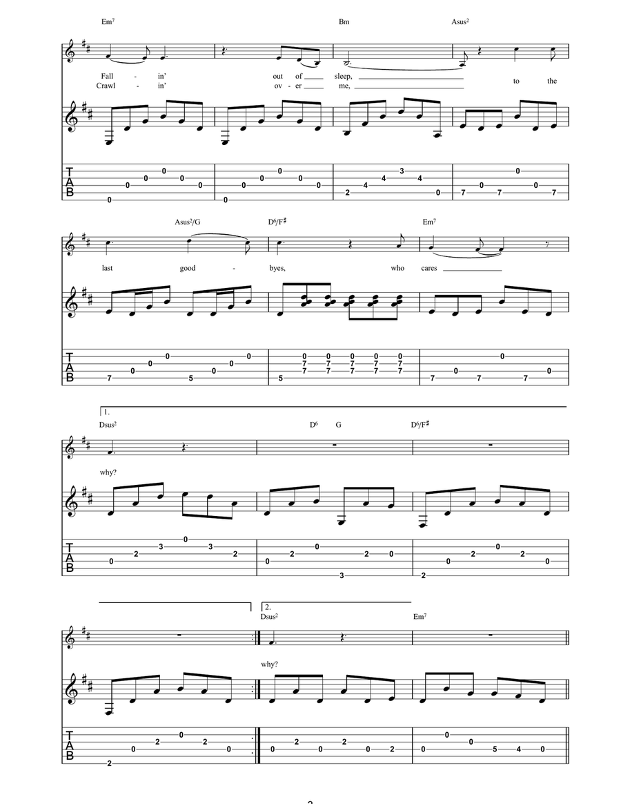 Once Upon A Time Acoustic Guitar scores gallery preview page 3