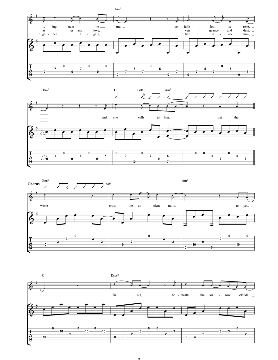 The Tale Of Dusty And Pistol Pete Acoustic Guitar scores gallery preview page 3