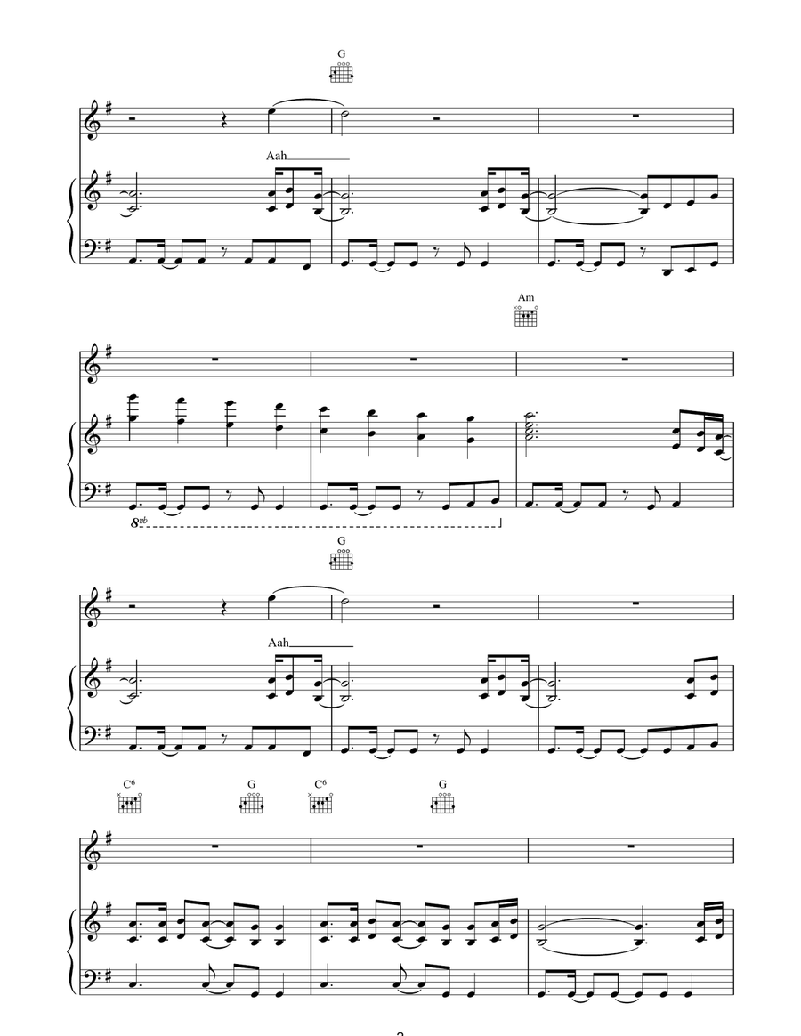 Sound And Vision Sound And Vision Piano, Vocal, Guitar scores gallery preview page 2