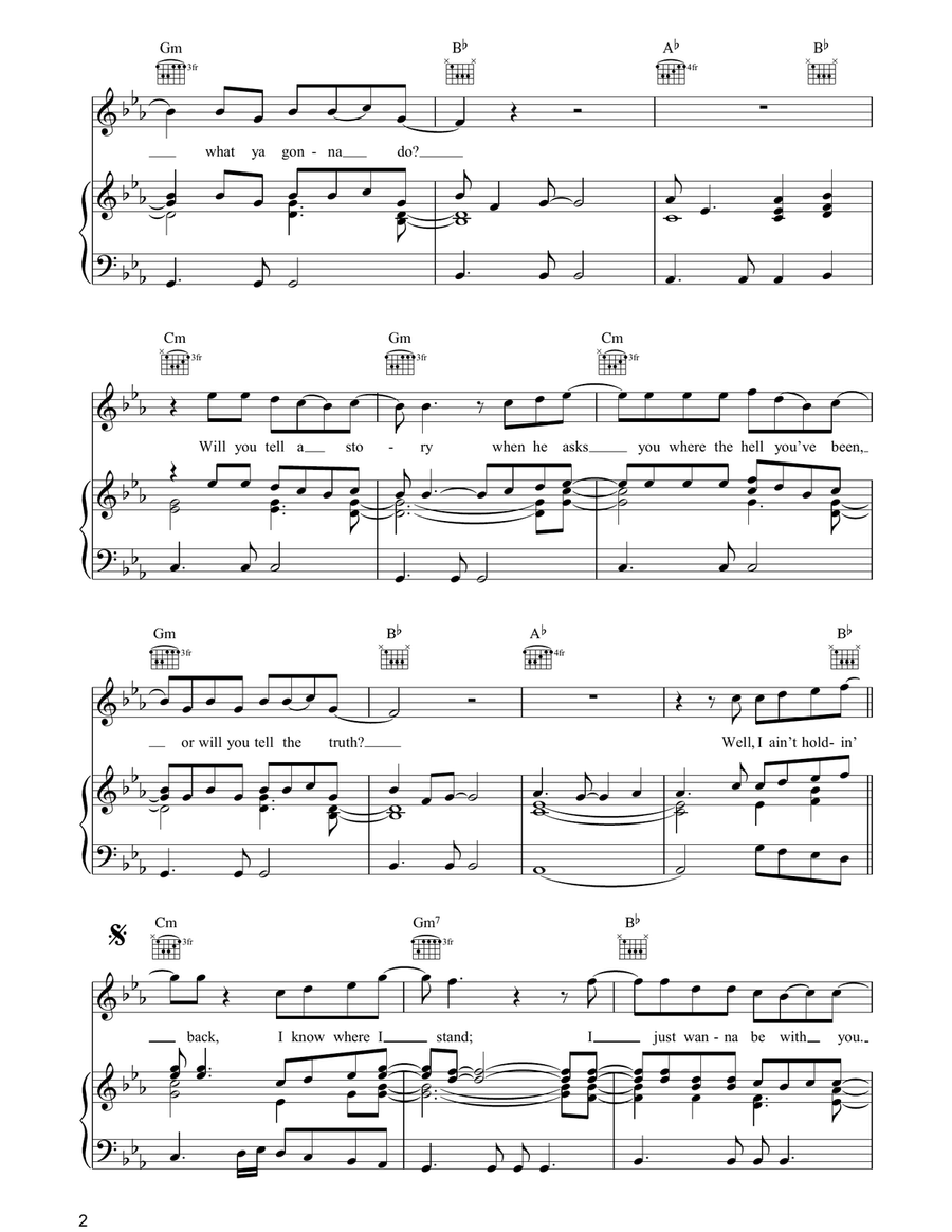 Fearless Fearless Piano, Vocal, Guitar scores gallery preview page 2