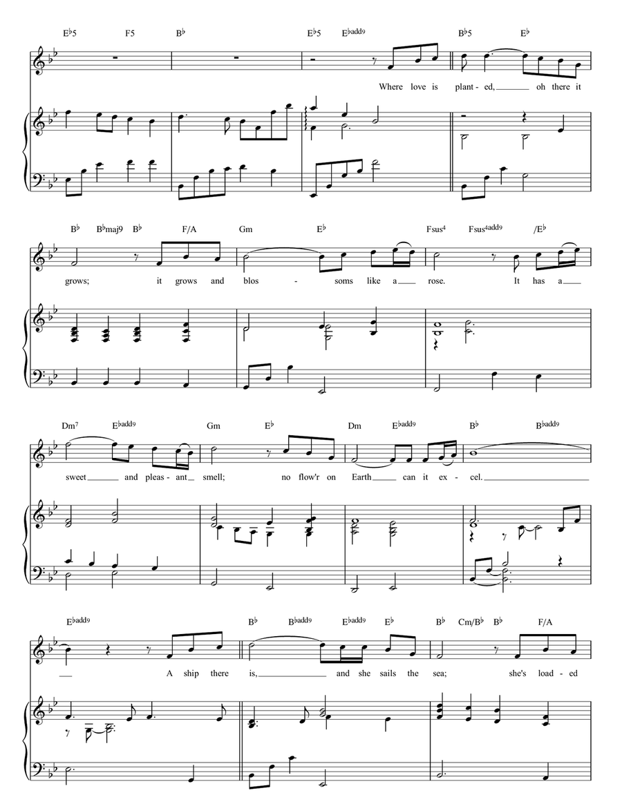 The Water Is Wide The Water Is Wide Piano, Vocal, Guitar scores gallery preview page 2