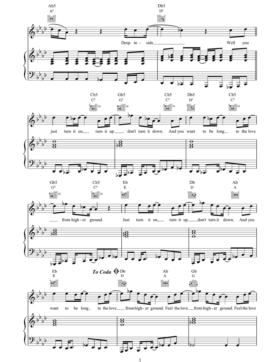 Beat Mama Beat Mama Piano, Vocal, Guitar scores gallery preview page 3