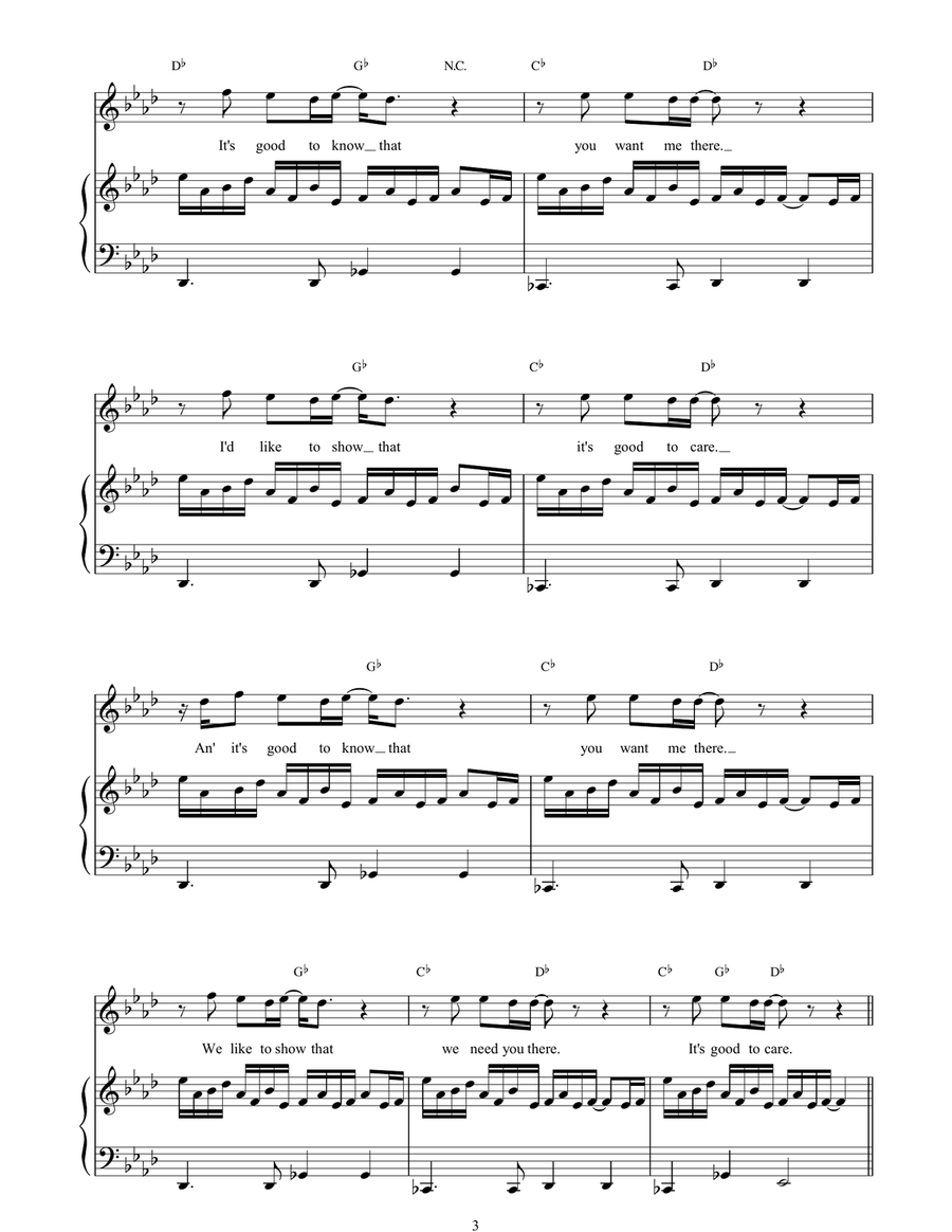 Compared To You Compared To You Piano, Vocal, Guitar scores gallery preview page 3