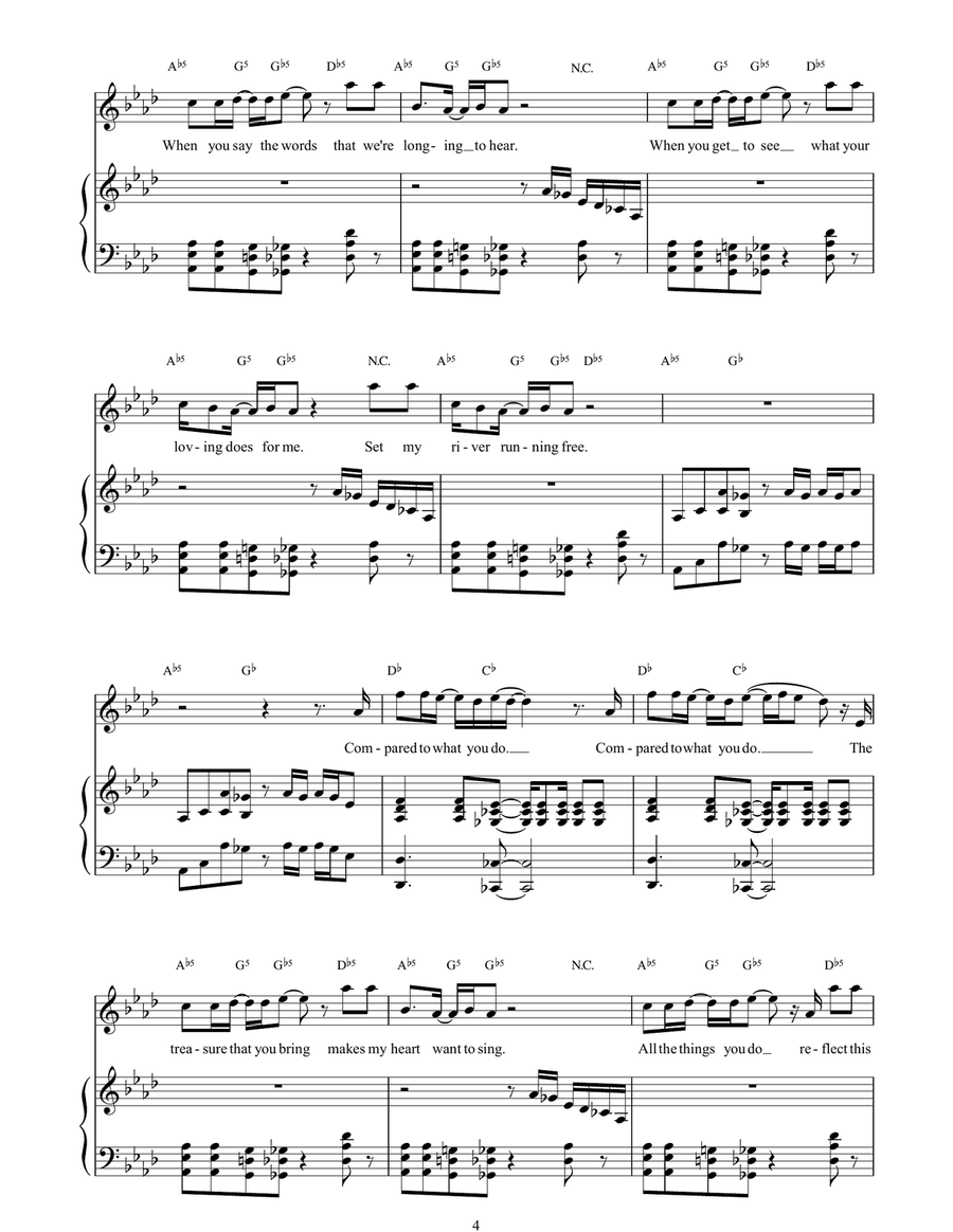 Compared To You Compared To You Piano, Vocal, Guitar scores gallery preview page 4