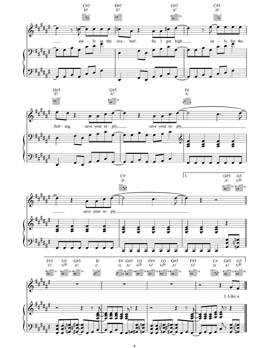 Company Man Company Man Piano, Vocal, Guitar scores gallery preview page 4