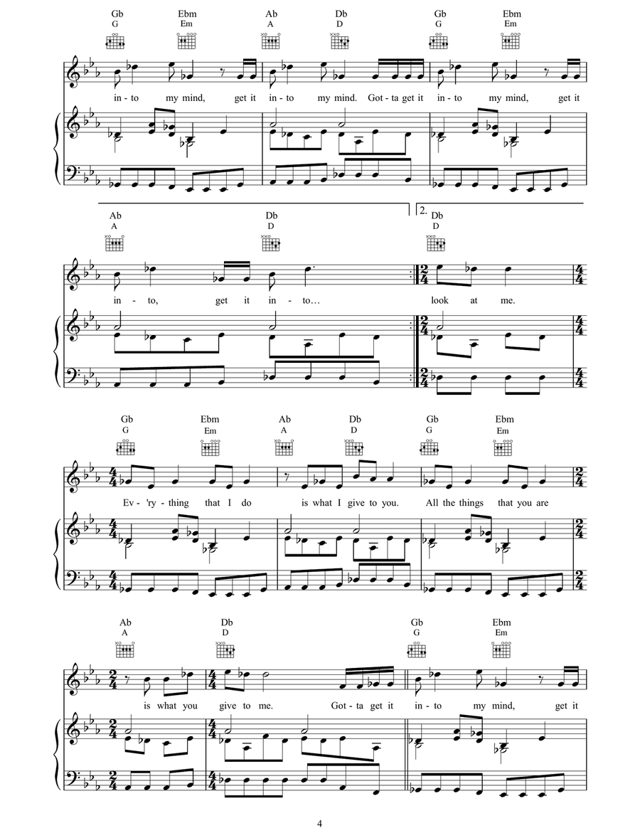 Chasing The Day Chasing The Day Piano, Vocal, Guitar scores gallery preview page 4