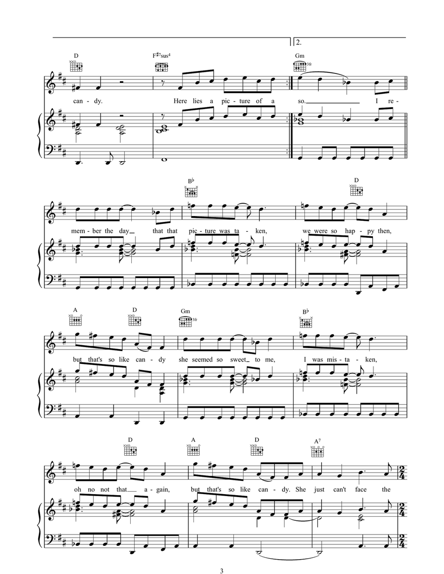 So Like Candy Acoustic Guitar scores gallery preview page 3