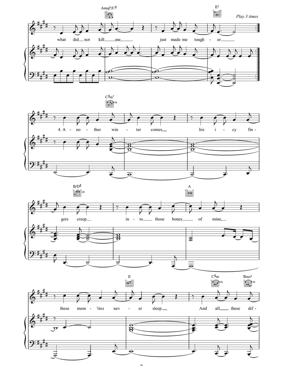 Ghost Story by Sting Piano, Vocal, Guitar - Digital Sheet Music page 3