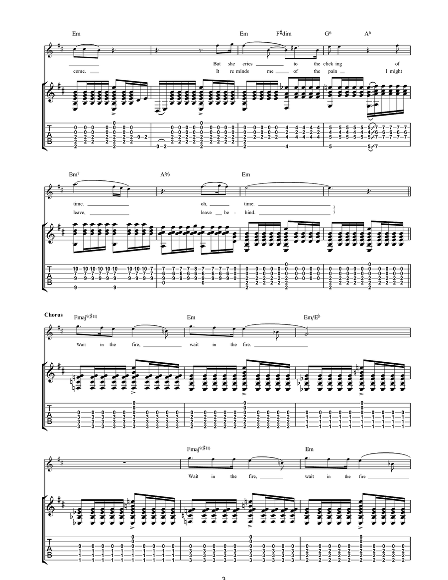 Grace Grace Acoustic Guitar scores gallery preview page 3