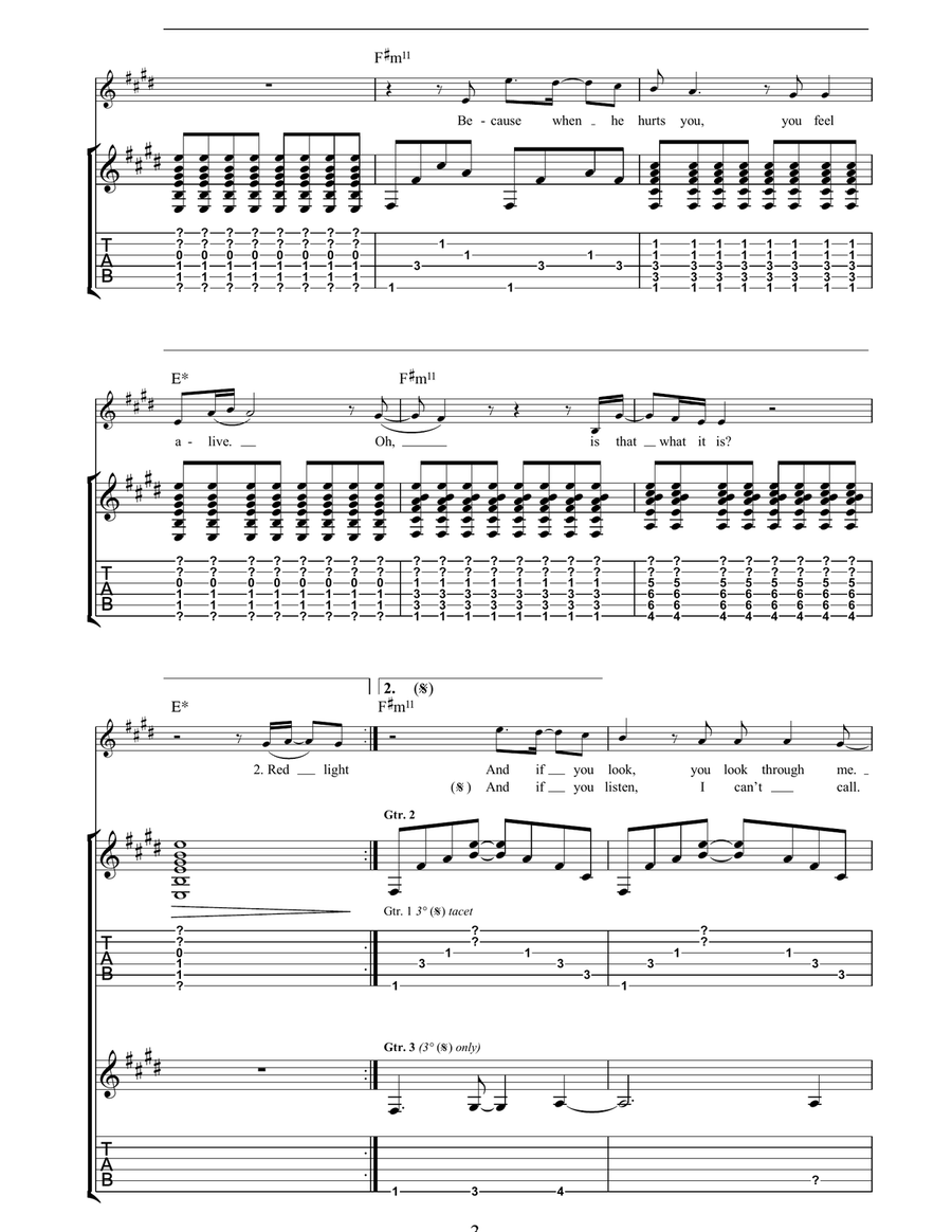 Stay (Faraway, So Close) Stay (Faraway, So Close) Acoustic Guitar scores gallery preview page 3