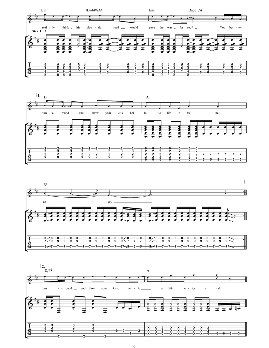Eternal Life Eternal Life Acoustic Guitar scores gallery preview page 5