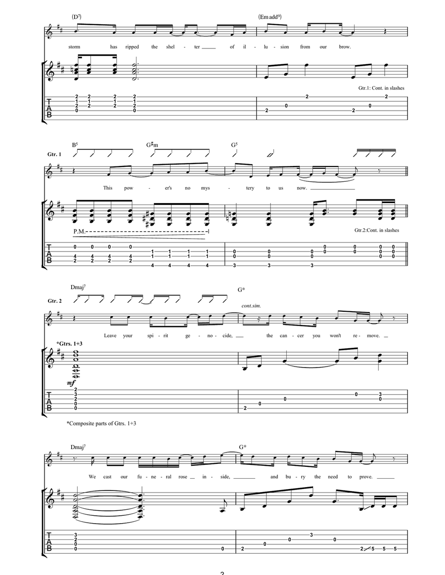 The Sky Is A Landfill The Sky Is A Landfill Acoustic Guitar scores gallery preview page 2