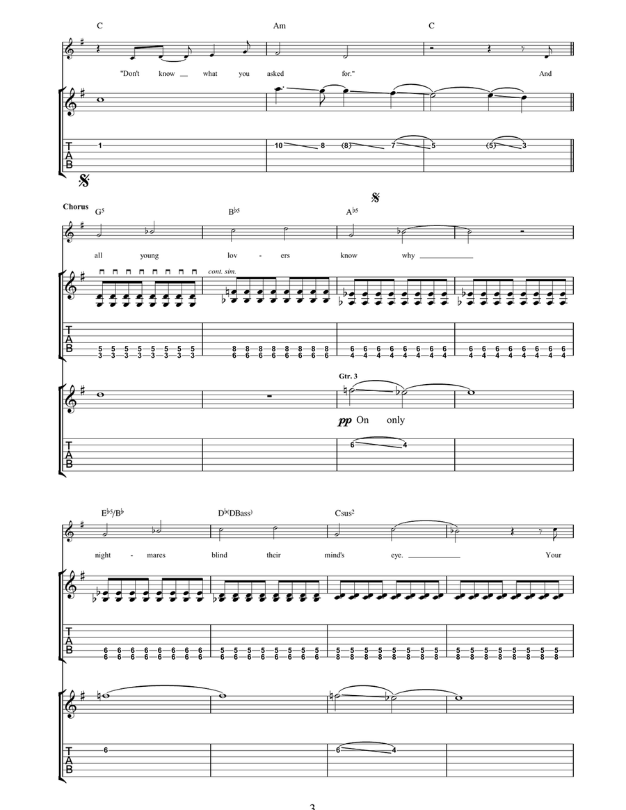 Nightmares By The Sea Nightmares By The Sea Acoustic Guitar scores gallery preview page 3