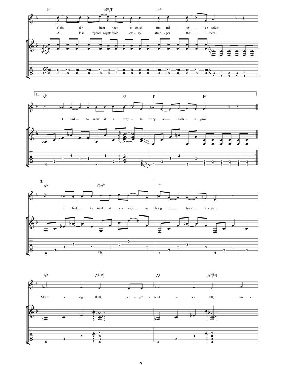 Morning Theft Morning Theft Acoustic Guitar scores gallery preview page 2