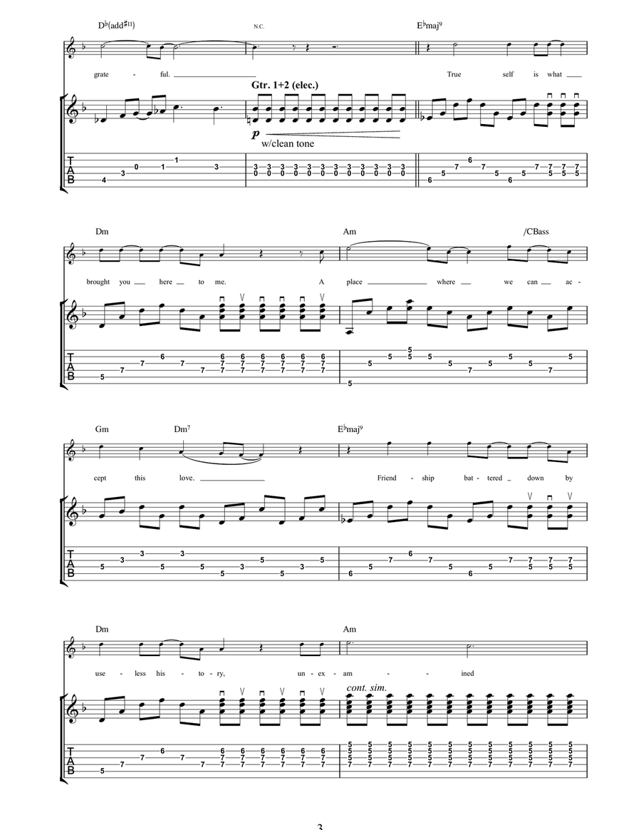 Morning Theft Morning Theft Acoustic Guitar scores gallery preview page 3