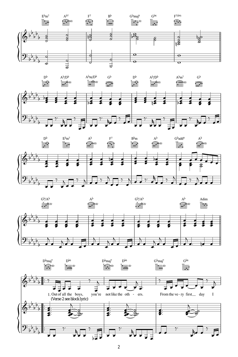 Two In A Million Two In A Million Acoustic Guitar scores gallery preview page 2