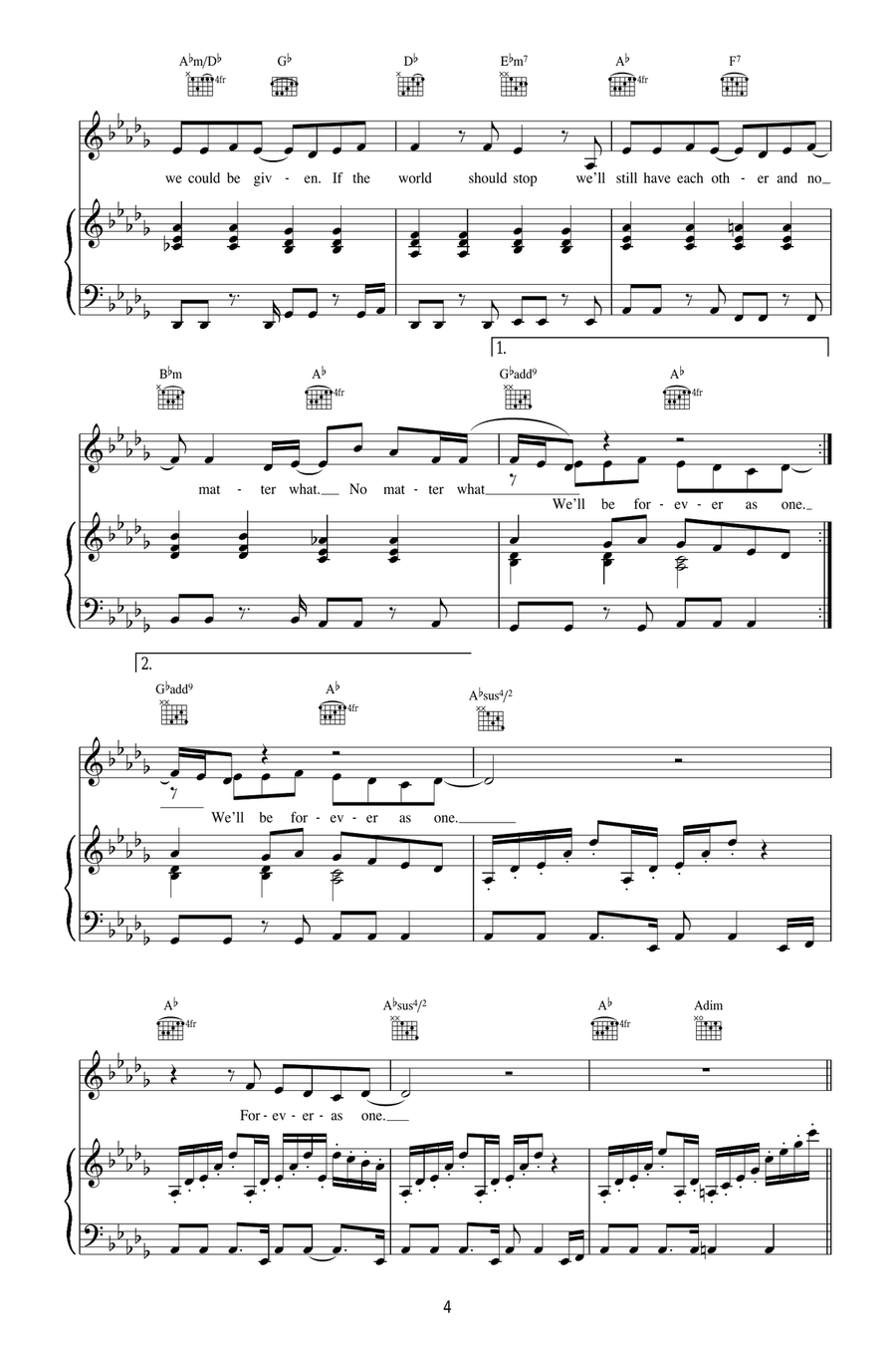 Two In A Million Two In A Million Acoustic Guitar scores gallery preview page 4
