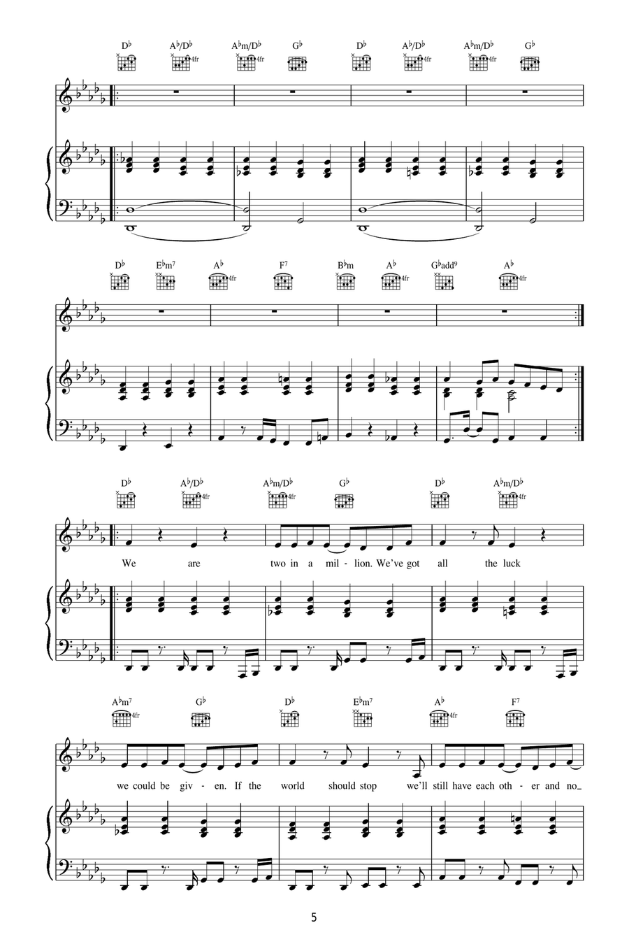 Two In A Million Two In A Million Acoustic Guitar scores gallery preview page 5
